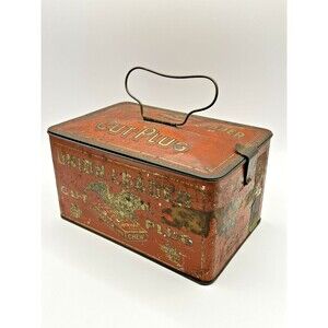 Vintage Union Leader Cut Plug - Tobacco Tin - The United States Tobacco Co.